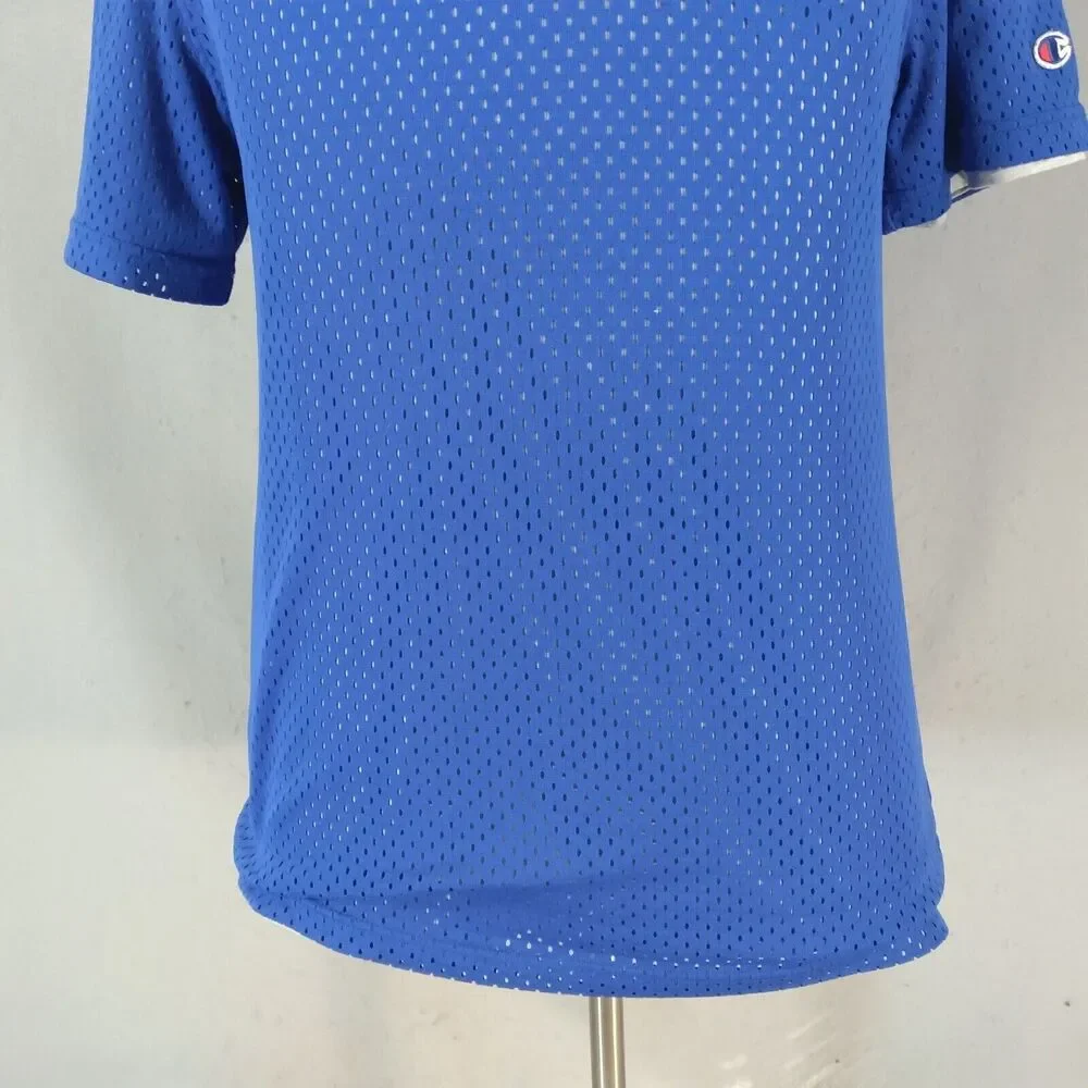 Champion shirt men's medium dual-layer reversible‎ blue grey mesh outdoor sports - Picture 3 of 13